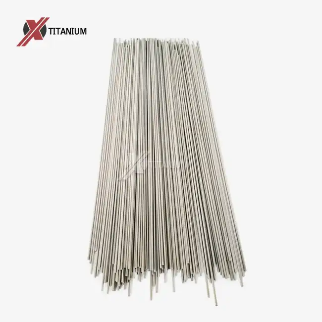 Why is straight titanium wire supplied instead of coiled for some aerospace parts?